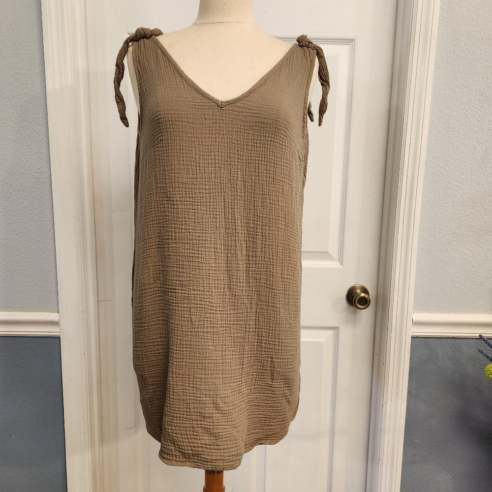 Cupshe Olive Green Sleeveless Dress